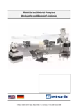 Material Analyses of Equipment & Accessories